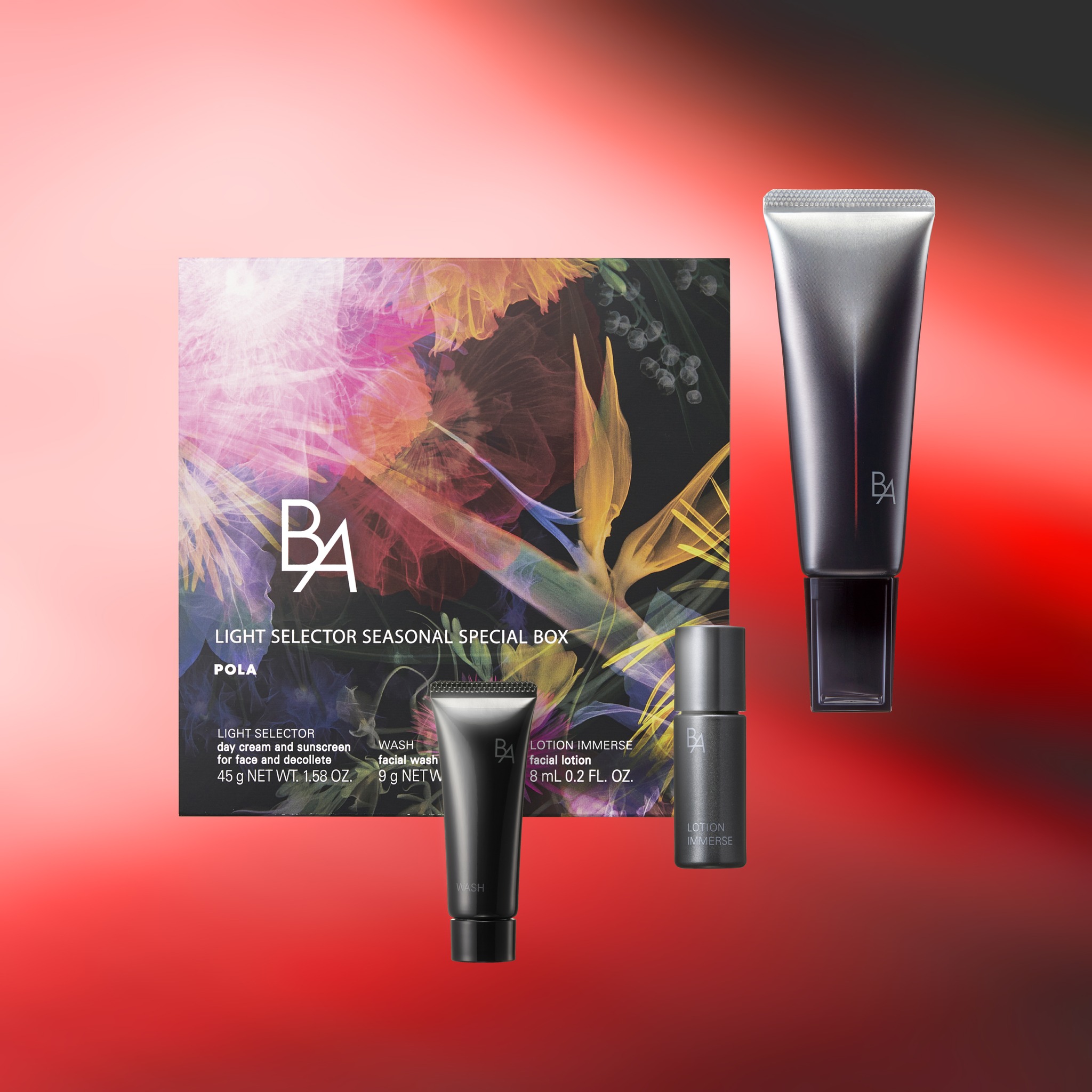 New! POLA B.A Light Selector Seasonal Special Box Lot เดือน 2 ปี 2024 โพลา บี.เอ ไลท์ ซีเล็คเตอร์ ซีซันนอล สเปเชียล บ็อกซ์ 45g (เดย์ครีมกันแดด SPF50+ PA++++ ที่เลือกใช้ประโยชน์จากแสง เพื่อผิวกระชับ ชุ่มชื้น) ราคา 3,900 บาท*ส่งฟรี