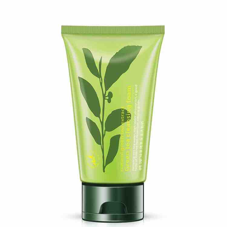 โฟมล้างหน้า เมล็ดชาเขียว เจจู HOREC GREEN TEA CLEANSER FOAM 100g. รักษาสิว ลดความมัน กระชับรูขุมขน ใบหน้ากระจ่างใส