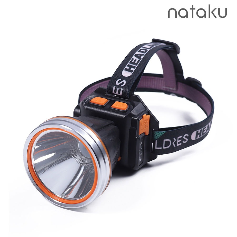 Nataku ไฟฉายคาดหัว ไฟคาดหัว ไฟฉายพลังงานสูง ไฟฉายแบบชาร์จ head lamp ไฟส่องกบ 300w 1000w ส่องได้ไกล พกพาสะดวก กันน้ำ น้ำหนักเบา ราคา 229 บาท*ส่งฟรี