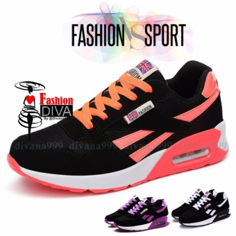 ซื้อ/ขาย 2017 Fashion DIVA รองเท้าสปอร์ตลำลอง สไตล์เกาหลี ลายเส้น