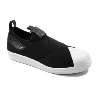 ประเทศไทย adidas รองเท้า SUPERSTAR Slip on รุ่น BZ0112 สีดำ (Black)