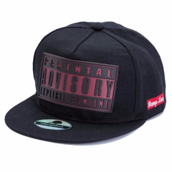 Advisory Cap สีดำ ลายแดงเข้ม หมวกแก็ปแนวเบสบอลฮิปฮอป ทรงเท่ห์เนื้อผ้าดี สวมใส่สบาย Advisory Cap สีดำ ลายแดงเข้ม หมวกแก็ปแนวเบสบอลฮิปฮอป ทรงเท่ห์เนื้อผ้าดี สวมใส่สบาย