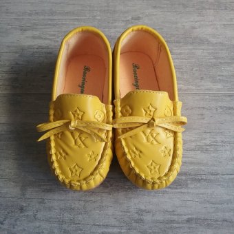 ขาย Alice Shoe รองเท้าเด็ก Loafer แฟชั่นเด็กผู้ชาย&เด็กผู้หญิง รุ่นLF002-Y ( สีเหลือง)