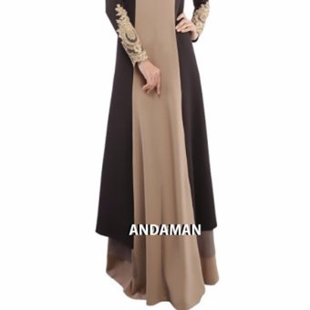 Andaman เดรส ผ้าลินิน แบบชั้น (สีกาแฟ) Andaman เดรส ผ้าลินิน แบบชั้น (สีกาแฟ)