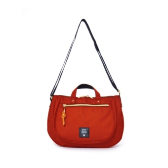 Anello Mini กระเป๋าสะพายข้าง Oval Shoulder Bag 2Way (D.Orange) Anello Mini กระเป๋าสะพายข้าง Oval Shoulder Bag 2Way (D.Orange)