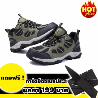 ประเทศไทย Aquatwo รุ่น 304 (สีเขียว) รองเท้ากันน้ำ พื้นนิ่ม ใส่วิ่งเทรล ใส่เดินป่า เดินทางไกล แถมฟรีมีดการ์ด มูลค่า 199 บาท