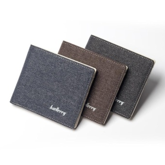 Baellerry Canvas Short Paragraph Mini Wallet Male Wallet -Brown -intl July 2018 - 4 Baellerry Canvas Short Paragraph Mini Wallet Male Wallet -Brown -intl - 4