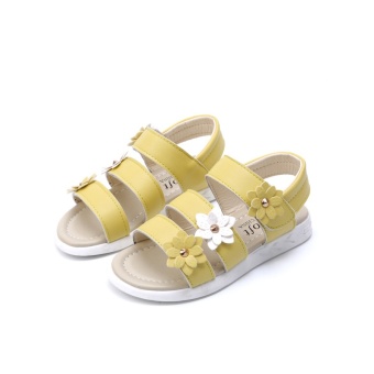 ขาย Children's Sandals for the New Baby Girl's Shoes in the Summer of2017 Yellow - intl