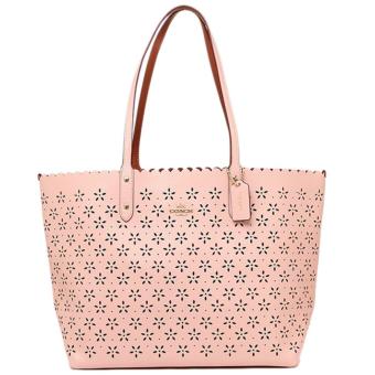 COACH CITY TOTE IN LASER CUT LEATHER รุ่น 37650 Peach Rose COACH CITY TOTE IN LASER CUT LEATHER รุ่น 37650 Peach Rose