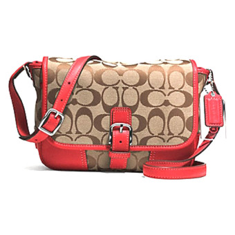 ต้องการขายด่วน COACH HADLEY SIGNATURE FIELD BAG HANDBAG CROSS BODY รุ่น 30601 -Red เปรียบเทียบราคา COACH HADLEY SIGNATURE FIELD BAG HANDBAG CROSS BODY รุ่น 30601 -Red