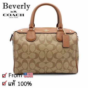 COACH กระเป๋าสะพายข้างแบบมีหูหิ้ว No.F58312 - KHAKI SADDLE COACH กระเป๋าสะพายข้างแบบมีหูหิ้ว No.F58312 - KHAKI SADDLE