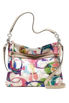 COACH - Poppy Stamped C Hippie Crossbody (23376) COACH - Poppy Stamped C Hippie Crossbody (23376)