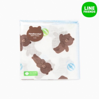 COTTON HANDKERCHIEF 2_BROWN COTTON HANDKERCHIEF 2_BROWN