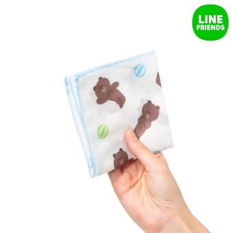 COTTON HANDKERCHIEF 2_BROWN COTTON HANDKERCHIEF 2_BROWN
