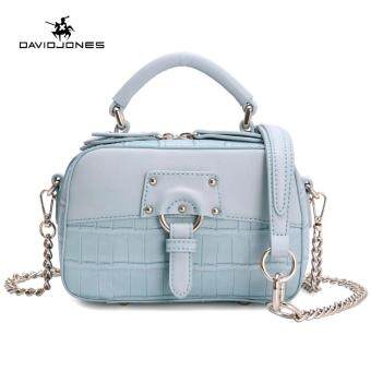 DAVIDJONES Women Crossbody bag serpentine Messenger (BLUE) DAVIDJONES Women Crossbody bag serpentine Messenger (BLUE)