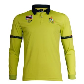 2561 Grand sport เสื้อโปโลชายแขนยาวแกรนด์สปอร์ต (โอลิมปิค 2016) (สีเขียวอ่อน)