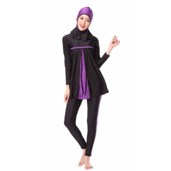 ชุดว่ายน้ำที่นับถือศาสนาอิสลามชุดว่ายน้ำอิสลามชุดว่ายน้ำสตรี Hijabชุดว่ายน้ำเต็มรูปแบบชุดว่ายน้ำมุสลิมชุดว่ายน้ำชุดว่ายน้ำชุดกีฬาเครื่องแต่งกายสีม่วง ชุดว่ายน้ำที่นับถือศาสนาอิสลามชุดว่ายน้ำอิสลามชุดว่ายน้ำสตรี Hijabชุดว่ายน้ำเต็มรูปแบบชุดว่ายน้ำมุสลิมชุดว่ายน้ำชุดว่ายน้ำชุดกีฬาเครื่องแต่งกายสีม่วง
