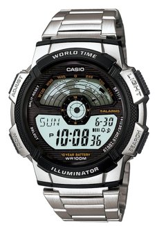 Casio Standard นาฬิกาข้อมือผู้ชาย สีเงิน สายแสตนเลส รุ่น AE-1100WD-1AVDF Casio Standard นาฬิกาข้อมือผู้ชาย สีเงิน สายแสตนเลส รุ่น AE-1100WD-1AVDF
