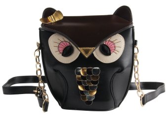 Leegoal Crossbody น่ารักส่วนตัวผู้หญิงกระเป๋าสะพายหนัง pu ฮูก สีดำ-ระหว่างประเทศ Leegoal Crossbody น่ารักส่วนตัวผู้หญิงกระเป๋าสะพายหนัง pu ฮูก สีดำ-ระหว่างประเทศ