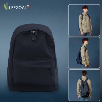 Leegoal ลำลองสำหรับบุรุษและกระเป๋าสะพายกระเป๋าเป้สีทึบ (สีดำ ผ้าใบ) Leegoal ลำลองสำหรับบุรุษและกระเป๋าสะพายกระเป๋าเป้สีทึบ (สีดำ ผ้าใบ)