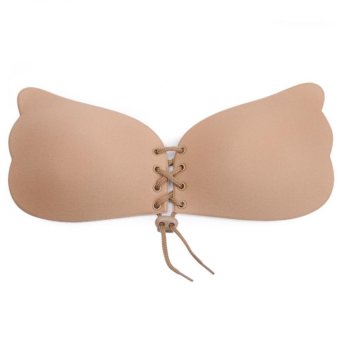 Dolly Bra บราปีกนก ซิลิโคน แบบรูดเชือกตรงกลาง รุ่น Wing( สีเนื้อ)(Cup A) Dolly Bra บราปีกนก ซิลิโคน แบบรูดเชือกตรงกลาง รุ่น Wing( สีเนื้อ)(Cup A)