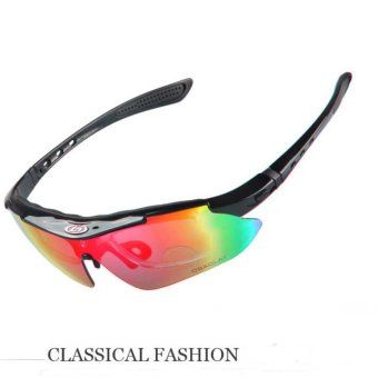 แว่นกันแดด Polarized OBAOLAY SPORT SP0868 (5 เลนส์)แว่นปั่นจักรยาน, กอล์ฟ Black แว่นกันแดด Polarized OBAOLAY SPORT SP0868 (5 เลนส์)แว่นปั่นจักรยาน, กอล์ฟ Black