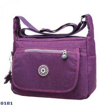 Marino กระเป๋า กระเป๋าสะพาย กระเป๋าสะพายผู้หญิงผ้าไนล่อนกันน้ำ No.0181 - Purple Marino กระเป๋า กระเป๋าสะพาย กระเป๋าสะพายผู้หญิงผ้าไนล่อนกันน้ำ No.0181 - Purple