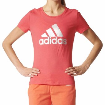 Adidas เสื้อยืด คอกลม Women T-Shirt Foil Logo BP8400 COR (850) Adidas เสื้อยืด คอกลม Women T-Shirt Foil Logo BP8400 COR (850)