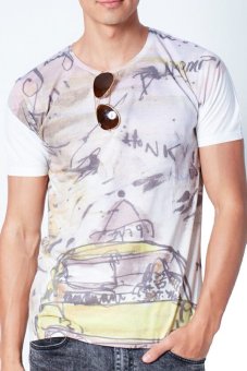 5th Avenue เสื้อยืดคอกลม Draw Taxi Nyc (White) 5th Avenue เสื้อยืดคอกลม Draw Taxi Nyc (White)