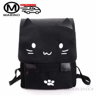 Marino กระเป๋า กระเป๋าสะพาย กระเป๋าเป้สะพายหลัง กรเป๋าเป้รูปแมว No.0222 - Black Marino กระเป๋า กระเป๋าสะพาย กระเป๋าเป้สะพายหลัง กรเป๋าเป้รูปแมว No.0222 - Black