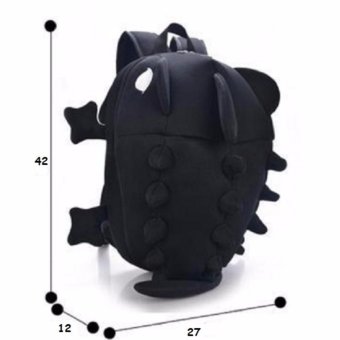 MeDiscount Dinosaur Backpack กระเป๋าเป้สะพายหลัง กระเป๋านักเรียน การ์ตูนไดโนเสาร์ (สีดำ) MeDiscount Dinosaur Backpack กระเป๋าเป้สะพายหลัง กระเป๋านักเรียน การ์ตูนไดโนเสาร์ (สีดำ)