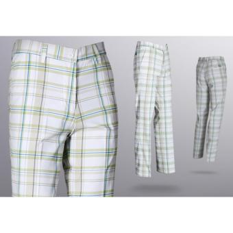 EXCEED กางเกงกอล์ฟผู้ชายขายาว #23 สีขาวลายตาราง (KUZ003) PGM Men's Golf PANTS Gentleman Plaid Quick Dry Sport Trousers Summer Breathable Short XXS-3XL CREAM COLOUR EXCEED กางเกงกอล์ฟผู้ชายขายาว #23 สีขาวลายตาราง (KUZ003) PGM Men's Golf PANTS Gentleman Plaid Quick Dry Sport Trousers Summer Breathable Short XXS-3XL CREAM COLOUR