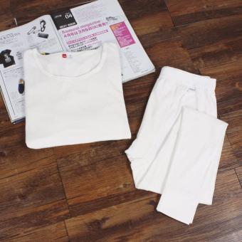 The Traverler : Heattech no ลองจอน กันหนาว ทั้งชุด เสื้อแขนยาว+กางเกงขายาว สีขาว The Traverler : Heattech no ลองจอน กันหนาว ทั้งชุด เสื้อแขนยาว+กางเกงขายาว สีขาว