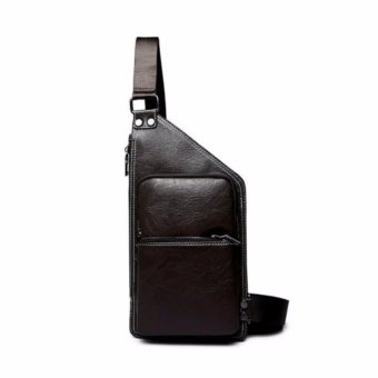 stmartshop กระเป๋าคาดอกหนังใหม่ Travel Shoulder Bag รุ่ง stm6201 (สีดำ) stmartshop กระเป๋าคาดอกหนังใหม่ Travel Shoulder Bag รุ่ง stm6201 (สีดำ)