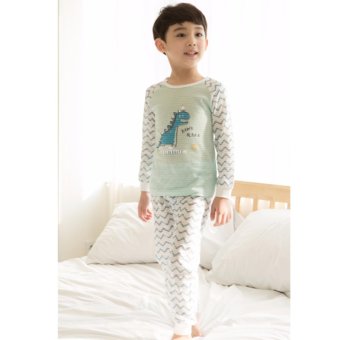 Ppippilong ปิ๊บ ปี้ ลอง Happy Dino ชุดนอนลำลอง ผ้ายืดเกาหลีนำเข้า cotton 100% Ppippilong ปิ๊บ ปี้ ลอง Happy Dino ชุดนอนลำลอง ผ้ายืดเกาหลีนำเข้า cotton 100%