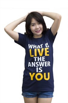 Live เสื้อยืด รุ่น What is Live (สีกรม) Live เสื้อยืด รุ่น What is Live (สีกรม)