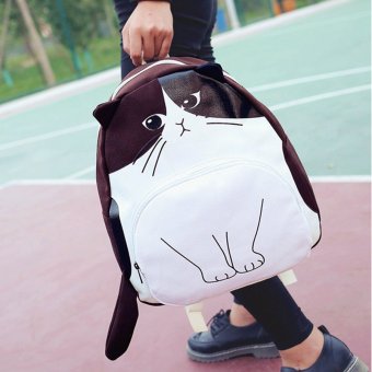 Little Bag กระเป๋าเป้สะพายหลัง กระเป๋าเป้เกาหลี กระเป๋าสะพายหลังผู้หญิง backpack women รุ่น LP-109 (สีขาว/น้ำตาล) Little Bag กระเป๋าเป้สะพายหลัง กระเป๋าเป้เกาหลี กระเป๋าสะพายหลังผู้หญิง backpack women รุ่น LP-109 (สีขาว/น้ำตาล)