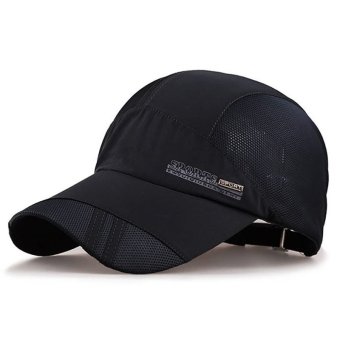 ผู้หญิงธรรมดาคนหมวกเบสบอลฮิพฮอพหน้ากากหมวกตาข่ายตะ Snapback ปรับได้ (สีดำ) ผู้หญิงธรรมดาคนหมวกเบสบอลฮิพฮอพหน้ากากหมวกตาข่ายตะ Snapback ปรับได้ (สีดำ)
