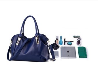 Happy & Lovely bag กระเป๋าสะพายข้างผู้หญิง หนัง PU รุ่น SB0029BL (สีดำ)