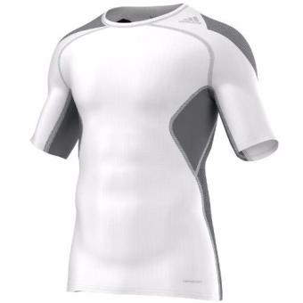 Adidas เสื้อรัดกล้ามเนื้อ Techfit Cool Short Sleeve S19442 (White) Adidas เสื้อรัดกล้ามเนื้อ Techfit Cool Short Sleeve S19442 (White)