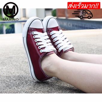 Marino รองเท้าผ้าใบผู้หญิง รองเท้าแฟชั่น รุ่น A001 (สีเลือดนก) Marino รองเท้าผ้าใบผู้หญิง รองเท้าแฟชั่น รุ่น A001 (สีเลือดนก)