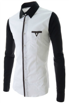 Reverieuomo CS30 กระดุมเสื้อเชิ้ตแขนยาวทุกขาว Reverieuomo CS30 กระดุมเสื้อเชิ้ตแขนยาวทุกขาว
