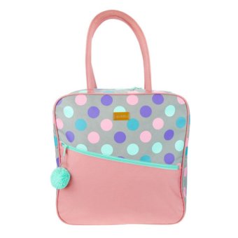 Passion Shop กระเป๋าสะพายไหล่ ลายจุด สีชมพู Passion Shop กระเป๋าสะพายไหล่ ลายจุด สีชมพู