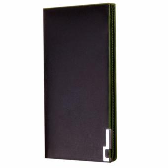 Matteo กระเป๋าใส่เช็คและเงินสำหรับผู้ชาย รุ่น Long Wallet - สีดำ/เขียว Black Matteo กระเป๋าใส่เช็คและเงินสำหรับผู้ชาย รุ่น Long Wallet - สีดำ/เขียว Black