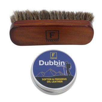 FERRANI Dubbin Set ไขปลาวาฬ,แปรงขนม้า FERRANI Dubbin Set ไขปลาวาฬ,แปรงขนม้า