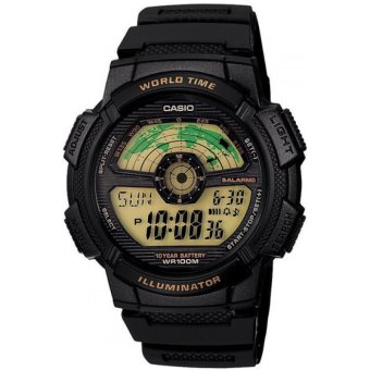 Casio Standard นาฬิกาข้อมือผู้ชาย สายเรซิ่น รุ่น AE1100W-1B - Black Casio Standard นาฬิกาข้อมือผู้ชาย สายเรซิ่น รุ่น AE1100W-1B - Black