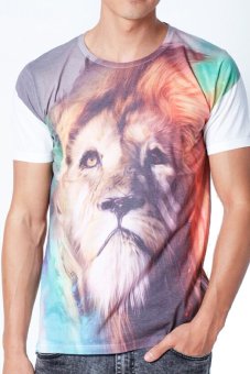 5th Avenue เสื้อยืดคอกลม Colorful Lion (White) 5th Avenue เสื้อยืดคอกลม Colorful Lion (White)