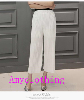 Amyclothing กางเกงขาบาน A007( สีขาว) Amyclothing กางเกงขาบาน A007( สีขาว)