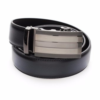 Marino Belt เข็มขัดผู้ชาย เข็มขัดหนังแท้สีดำ หัว Auto รุ่น AT413 - Black Marino Belt เข็มขัดผู้ชาย เข็มขัดหนังแท้สีดำ หัว Auto รุ่น AT413 - Black