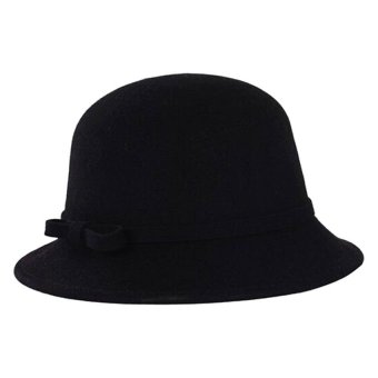 Goodtimeshops หมวกปานามา mini cloche - black Goodtimeshops หมวกปานามา mini cloche - black